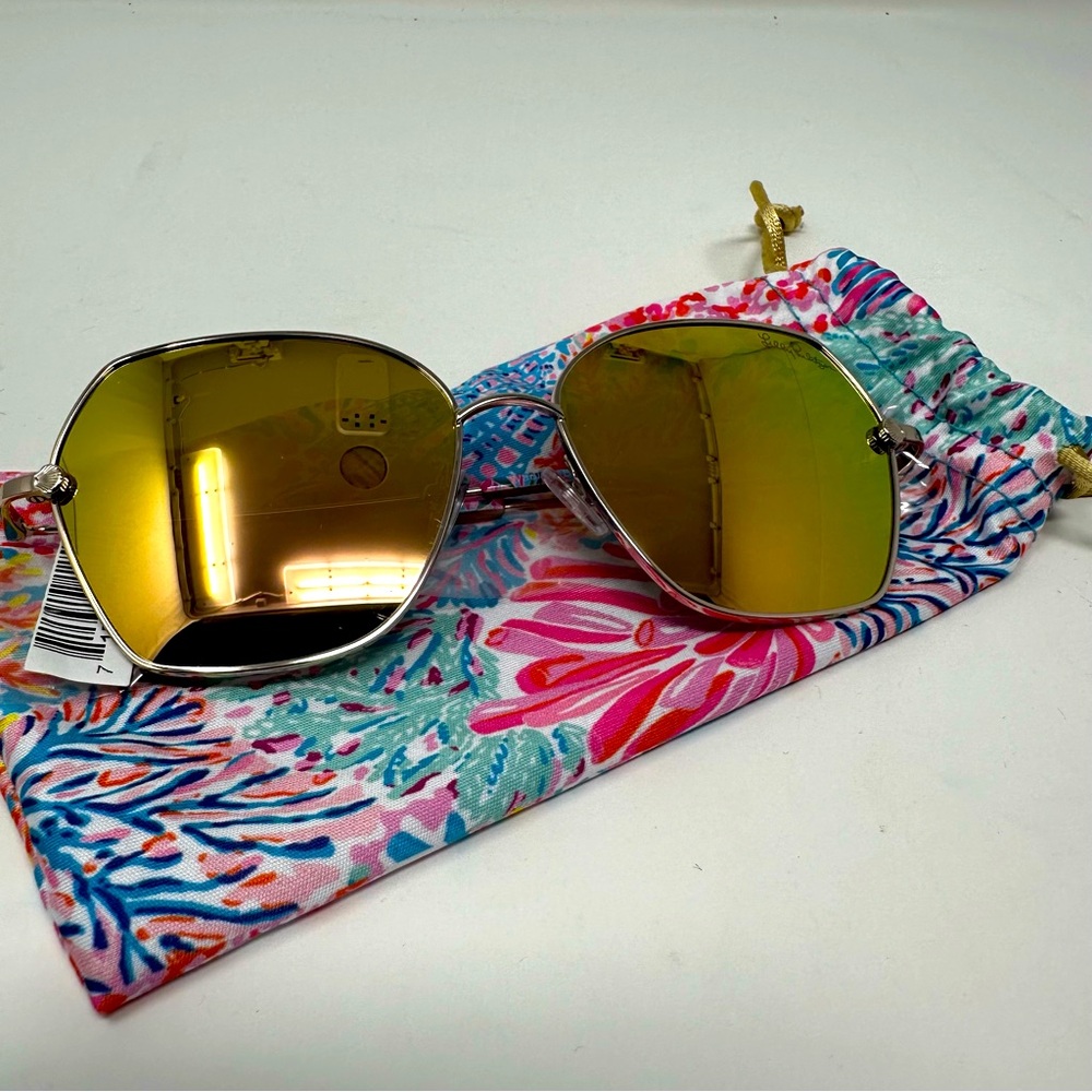 Lilly Pulitzer Gold-Tinted Sunglasses